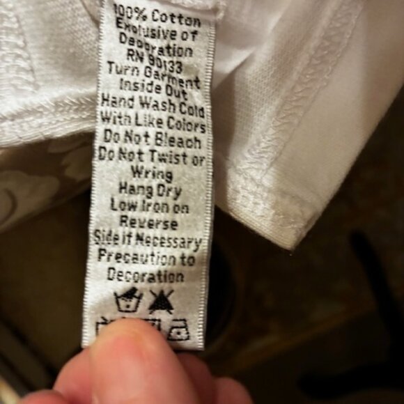 Quaker Factory Beaded/Sequin Cocktail Time Cotton Pull Over Tee - Size Small - Picture 6 of 9